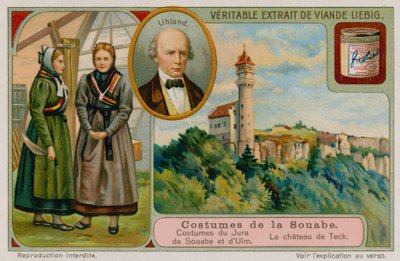 The Clothes of Jura and Ulm, Ludwig Uhland and Castle Teck by European School